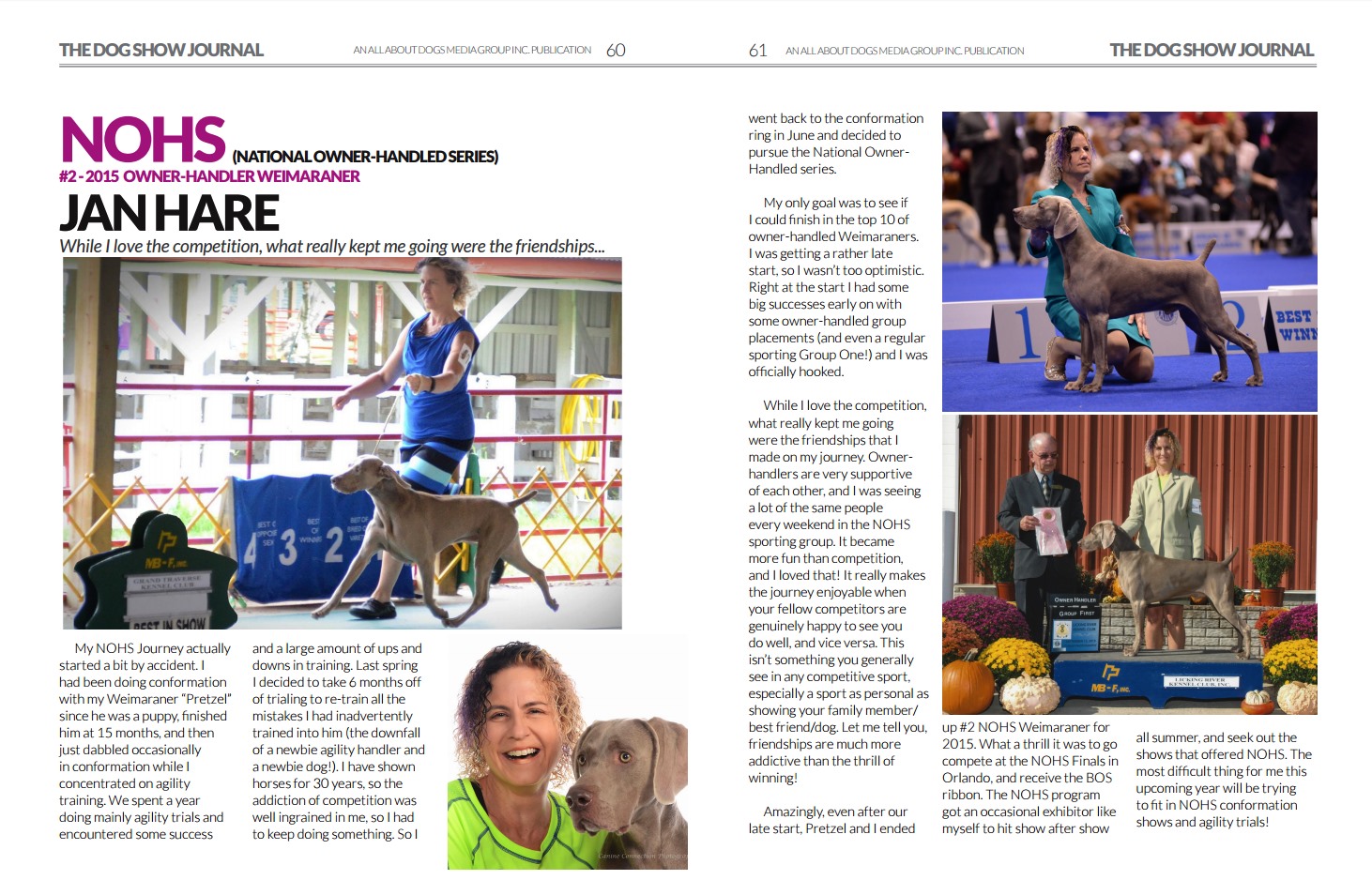 Dog Show Journal Article